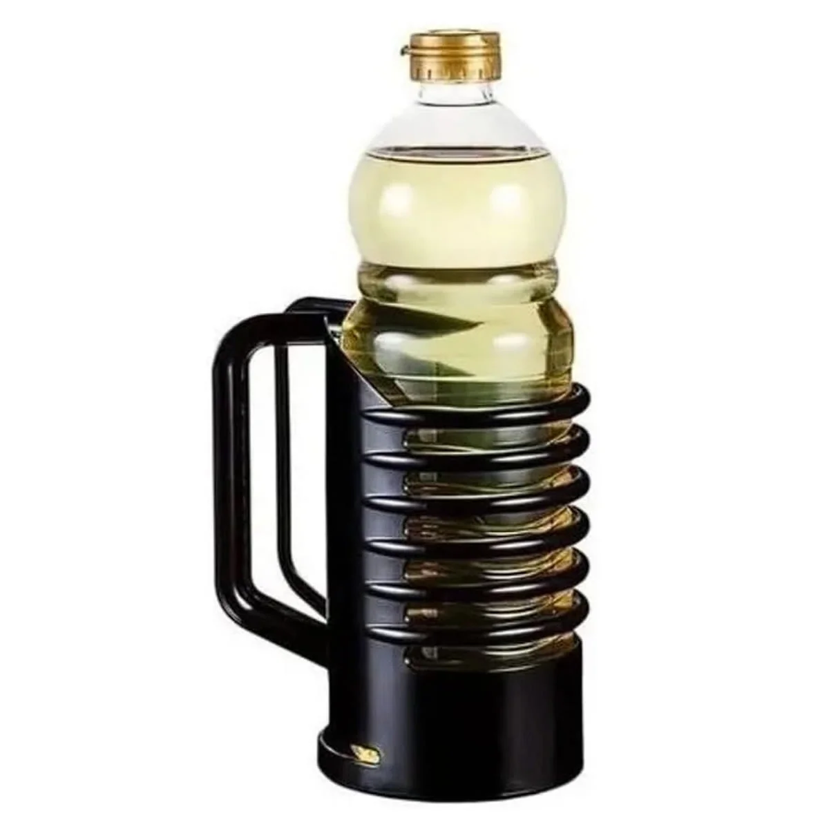 Suporte Porta Óleo e Vinagre Organizador de Cozinha cor Preto