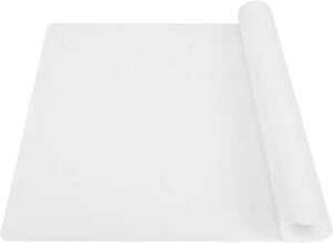 Tapete de silicone grosso grande de 59,4 cm x 39,6 cm, tapete resistente ao calor para mesa de cozinha/protetor de bancada/jogo americano antiaderente, almofada de silicone para artesanato infantil,