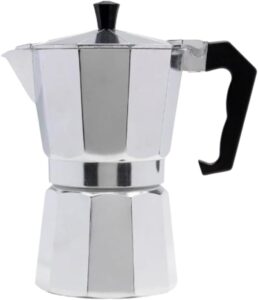 Cafeteira Italiana Express Café Fresco e Aromático, Sem Filtro! Cafeteira Italiana Express Cafeteira de Aluminio com Alça Faz até 6 xícaras Prata, 300 ml