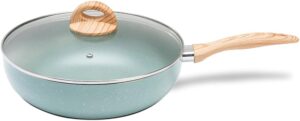 Brinox – Wok Com Tampa 28 3,4L Ceramic Life Botanika Com Fundo De Indução – Verde