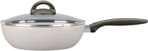 Brinox – Wok com Tampa 24Cm 2,3L Ceramic Life Suprema – Vanilla
