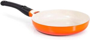 Frigideria Premier Le Cook 28cm Antiaderente Revestimento Cerâmica Laranja com Cabo Destacável