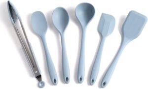 Kit de Utensílios de Silicone com 6 peças Azul – OIKOS