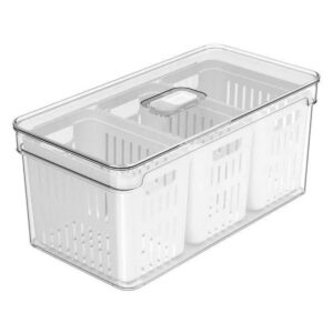 OU ORGANIZADOR CLEAR FRESH 5L COM 3 CESTOS