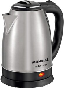 Chaleira Elétrica Pratic, Mondial, Preto/Inox, 1200W, 220V – CE-06