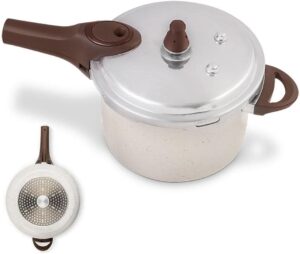 Panela de Pressão Pressure 6,8L Ceramic Life Antiaderente com Fundo de Indução Brinox – Vanilla