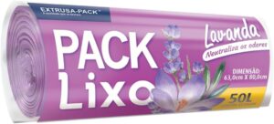 PACK LIXO LAVANDA 50 LITROS