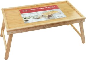 Mesa Servir Café Da Manhã Bandeja Madeira Bambu