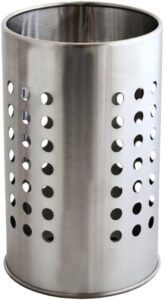 Mimo Style Porta Utensílios de Aço Inoxidável Redondo Suporte de Talheres Resistente para uso Doméstico e Ideal Para Cozinha, Casa, e Escritório – Durável e de Qualidade, Aparência Moderna e Elegante