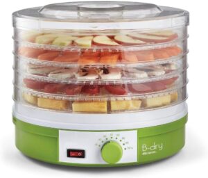 Ariete 616 B-Dry, Desidratador de Alimentos, Temperatura de 35°C e 70°C, 5 Cestos, 245W, Branco/Verde – 110V