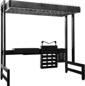 Escorredor de Louça Rack com Capacidade para Pratos, Copos e Talheres Suspenso Em Aço Carbono Multiuso Para Otimizar Espaços na Pia