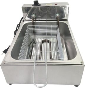 Fritadeira Elétrica Profissional 1 Cuba 5 Litros Aço Inox 220v – Boni