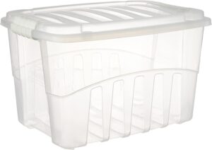 Caixa com Trava de 19.8 l, Plasútil, Incolor