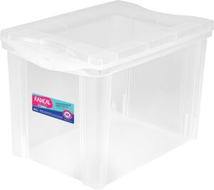 Ordene – Caixa Organizadora Plástica 30 Litros, Cor Cristal, Linha Radical