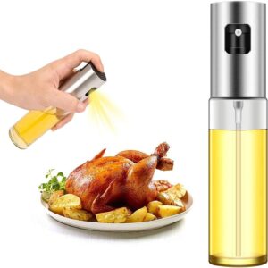 Pulverizador de óleo para cozinhar, pulverizador de azeite de oliva, frasco spray de óleo de oliva de 105 ml, spray de azeite para salada, churrasco, assar na cozinha, assar