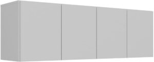 Armário de Cozinha Aéreo 4 Portas Multimóveis Mp2156 Branco