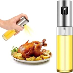 Spray Pulverizador Borrifador Culinário Galheteiro Versátil para Azeite Óleo e Vinagre Frasco de Vidro 100ml Multiuso