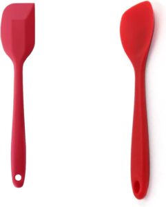 KIT Utensílios de Silicone – 2 Peças – Espátula e Colher – 27 cm – Resistente ao Calor