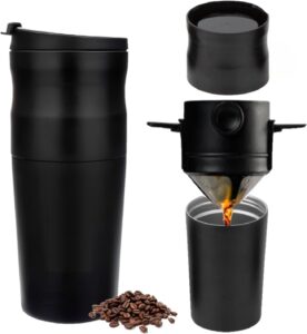 Cafeteira Portátil Café Expresso Com Moedor e Copo Usb Premium UnyHome UD230109