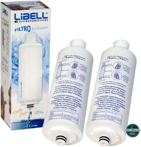 Kit 2 Filtro Refil Libell Purificador De Água Acqua Flex Original Libell Press Acquaflex Eletrônico Hermético