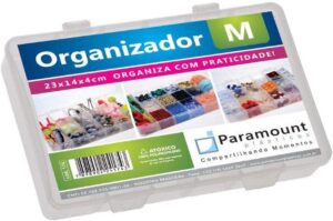 Box Organizador M 23x14x4 Cristal – 01 Unidade Paramount Incolor
