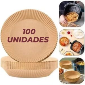 Kit forma de papel descartável Air Fryer forro antiaderente (100)