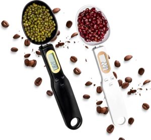 Colher medidora de grama Balança Digital de Cozinha Portátil com Display LCD, Alta Precisão para Pesagem de Alimentos, Ingredientes, Dietas e Receitas Caseiras Até 500G – Cores Variadas