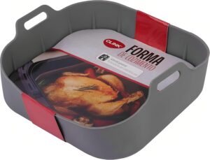 Forma de Silicone Quadrada para Fritadeira Air Fryer 19x19cm – Clink