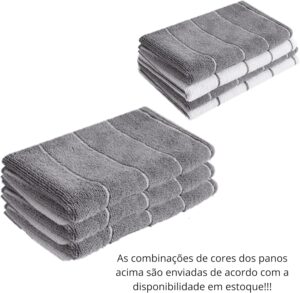 Kit 4 Super Panos De Chão Grandes Em Microfibra SELLNEEDS