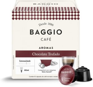Baggio Café Cápsulas De Café Aroma Chocolate Trufado Compatível Com Máquinas Dolce Gusto Contém 10 Cápsulas