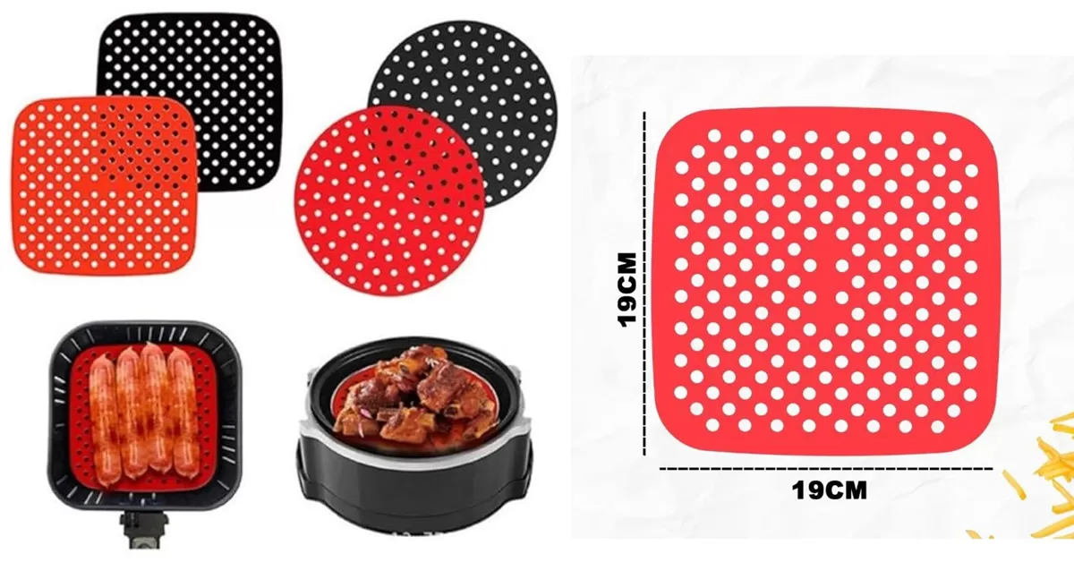 Conheça o forro de silicone que vai revolucionar sua Air Fryer.fw