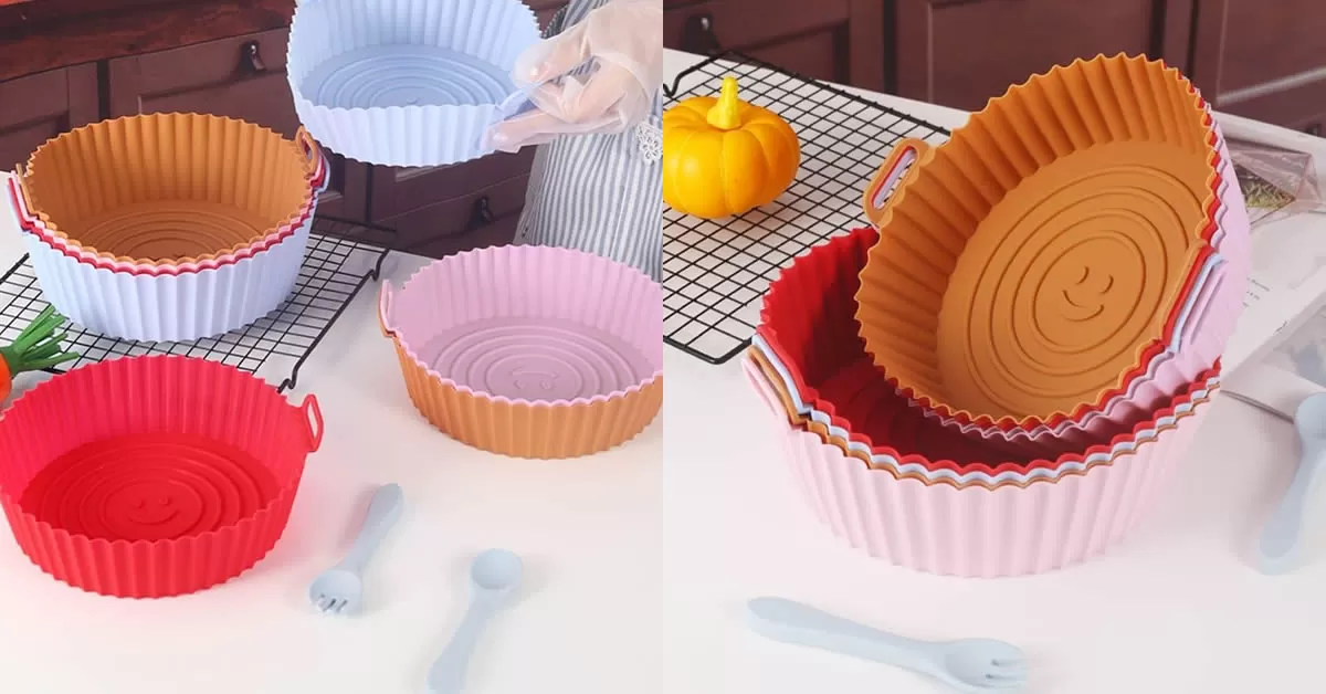 Conheça o kit com 6 formas de silicone que revoluciona o cozinhar na Air Fryer